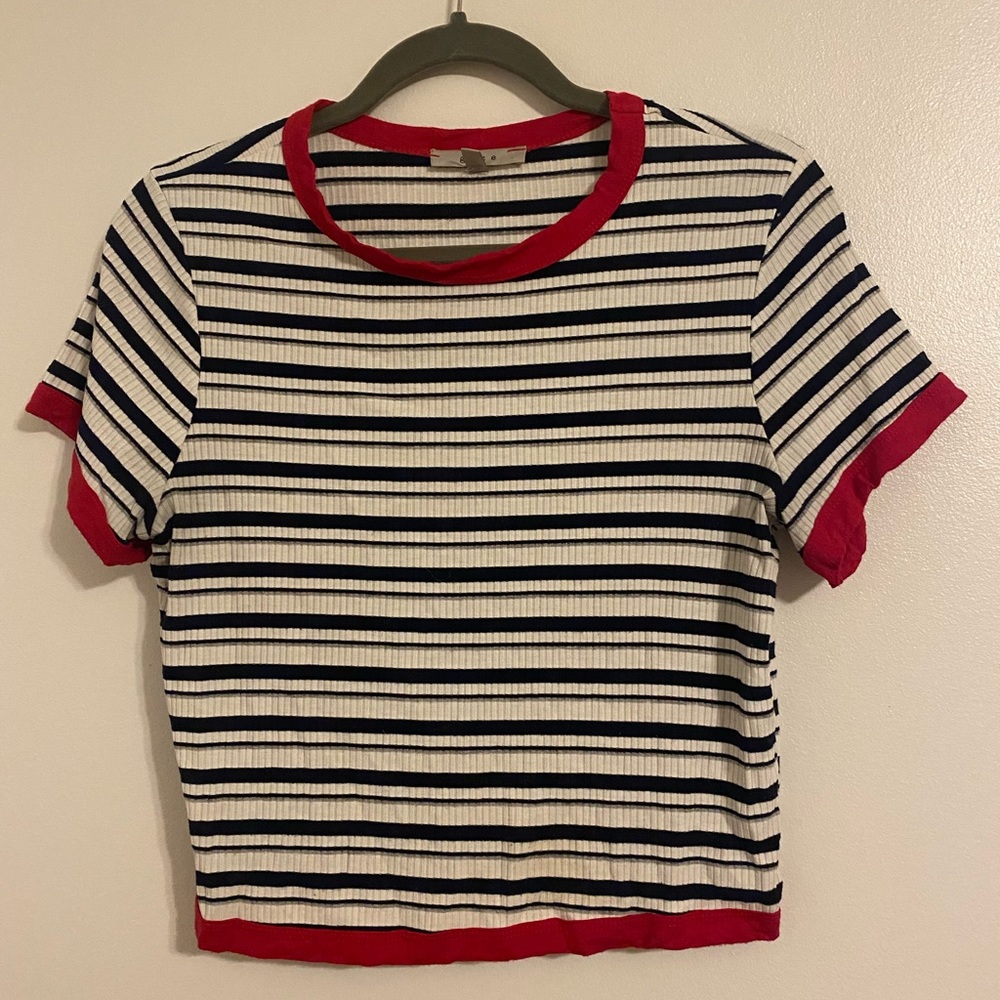 Striped Crop Top
